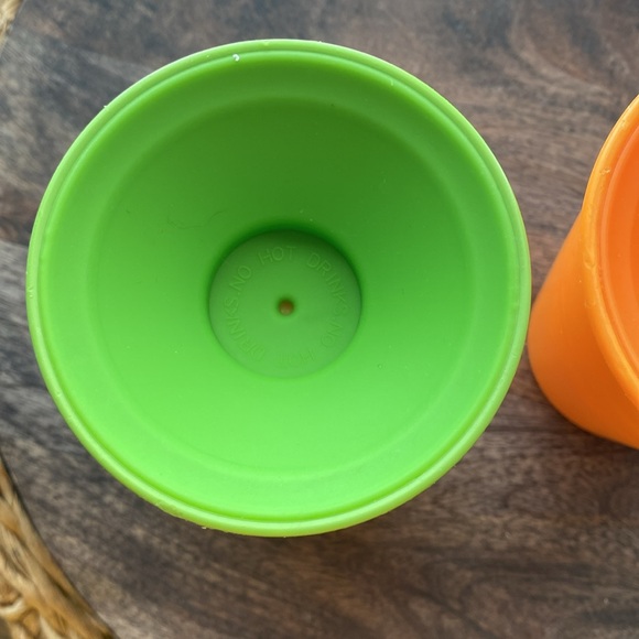 2 Wow Cup for kids 360 spill proof sippy 8oz orange green toddler child BPA Free - Picture 4 of 6